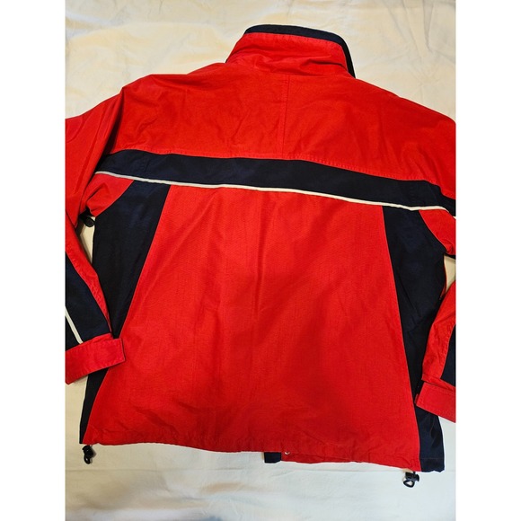 St.Johns Bay Mens Red Navy Blue White Color Block Ski Snowboard Jacket Vtg XL - Picture 8 of 8